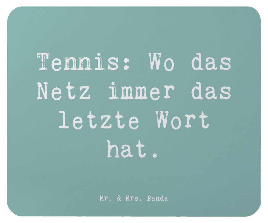 Mr. & Mrs. Panda Mouse Pad Spruch Tennis Netz - Meeresbrise - Geschenk, Mousepad, spielen, Sportler Geschenke, Teamsport, pc, Mauspad, Leidenschaft...
