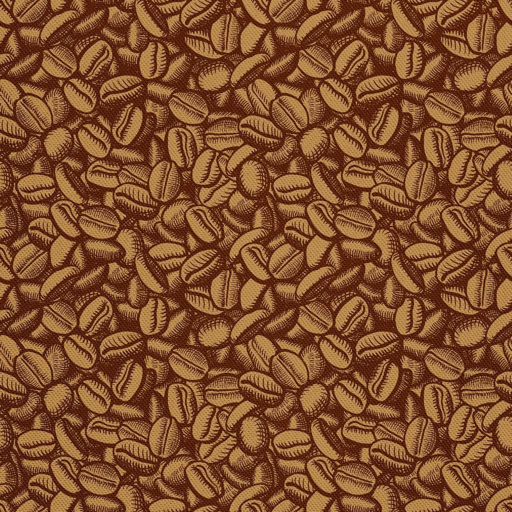 OUTDOOR DEKOSTOFFE OXFORD - Motiv Kaffeebohnen