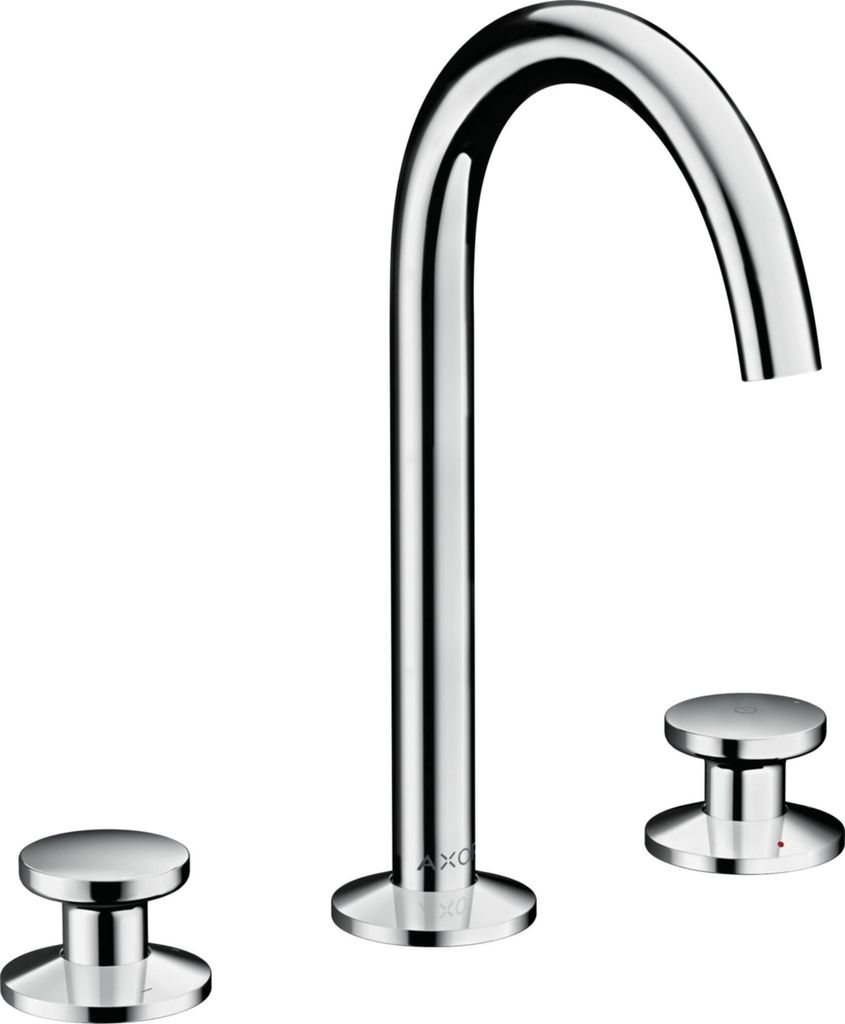 3-Loch-Waschtischarmatur AXOR ONE Select 170 m Push-Open Ablaufgarnitur 1 1/4Zoll chr chrom