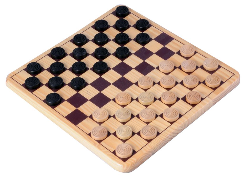 Longfield Games - Dáma hra Longfield Games Wood 30x30cm | 1 Obrázok produktu 