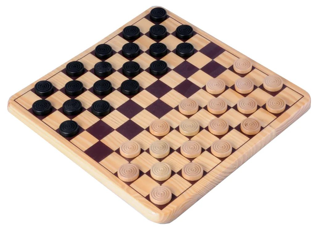 Jeu de Dames Longfield Games en Bois 30x30cm - Coffret Classique Longfield