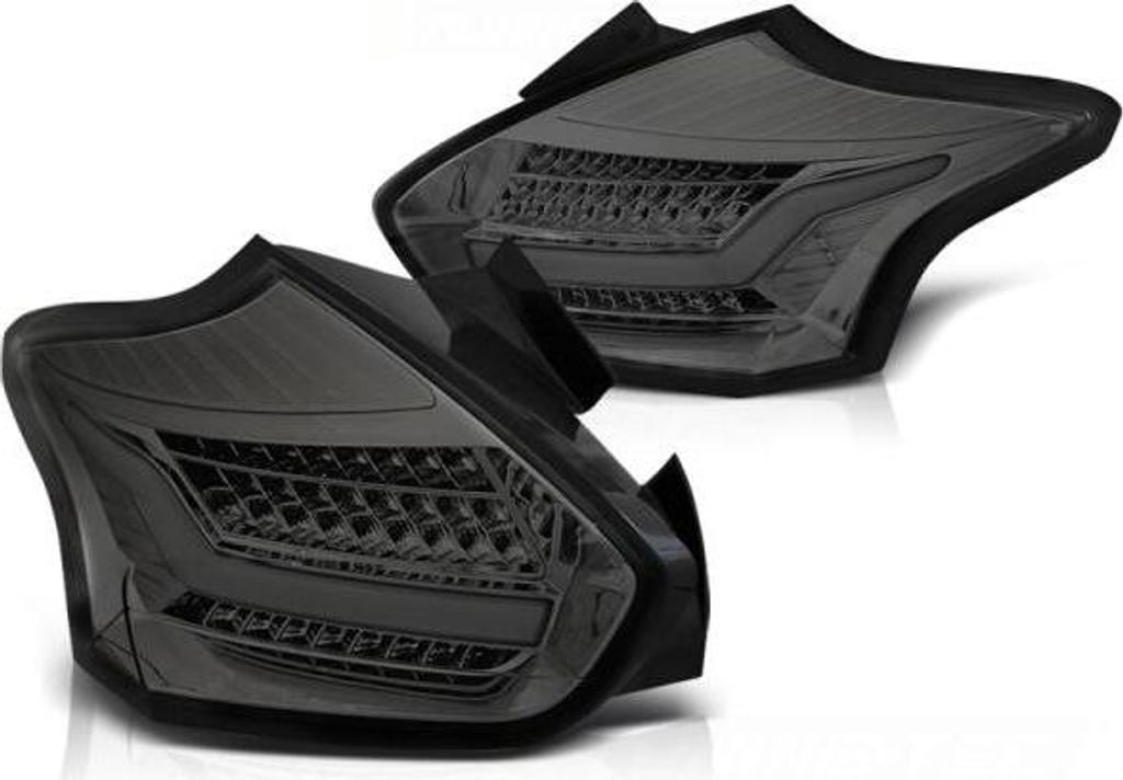 LED Lightbar Rückleuchten für Ford Focus MK3 Bj. 15-18 Smoke dynamischer Blinker