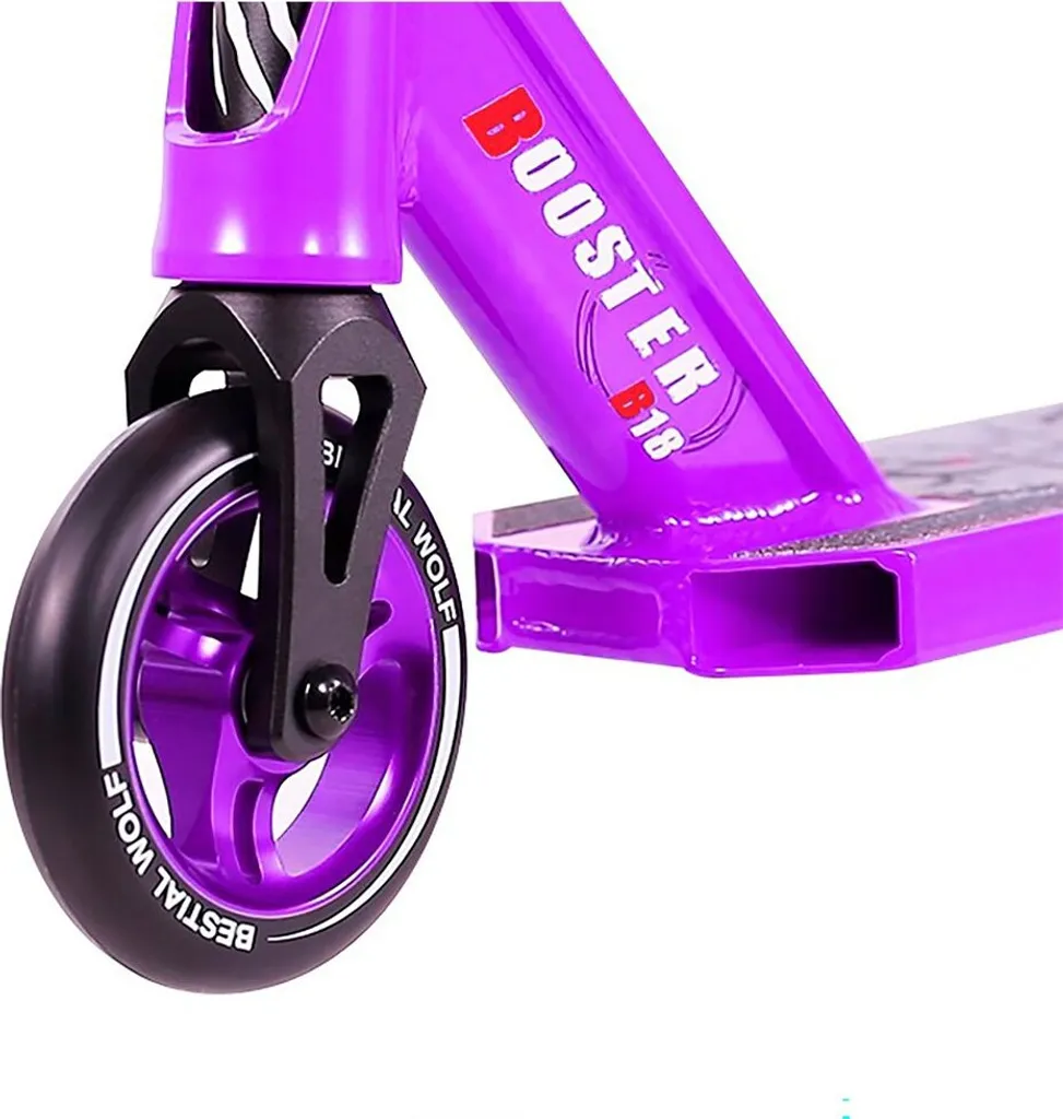 Trottinette Solide pour Tricks Bestial Wolf B18 Lilas Anti-Vibration - 7