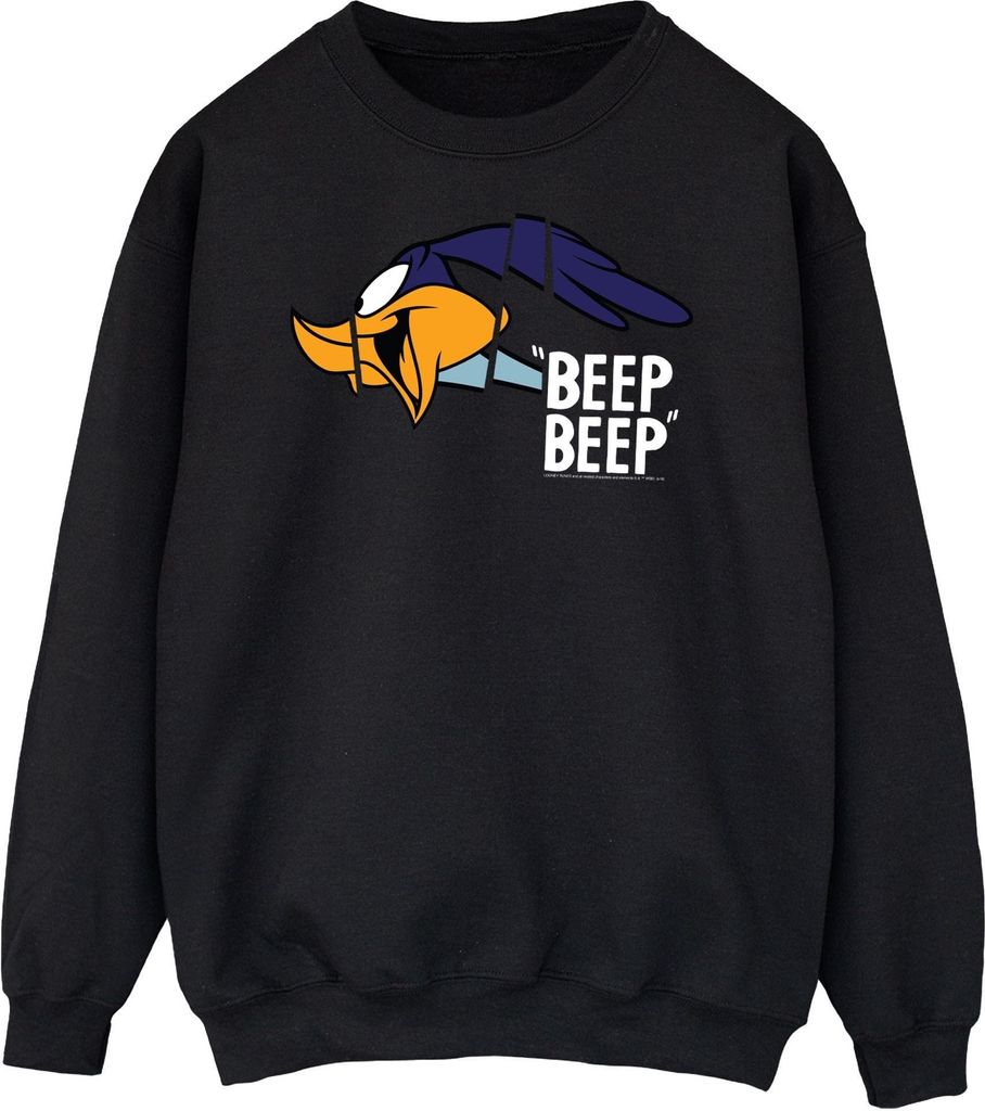 Looney Tunes - "Beep Beep" Sweatshirt für Herren BI1735 (XXL) (Schwarz)