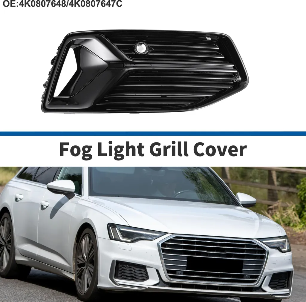 Grille de Pare-chocs Avant pour Audi A6 2019-2023 Insert Noir ABS 1pc