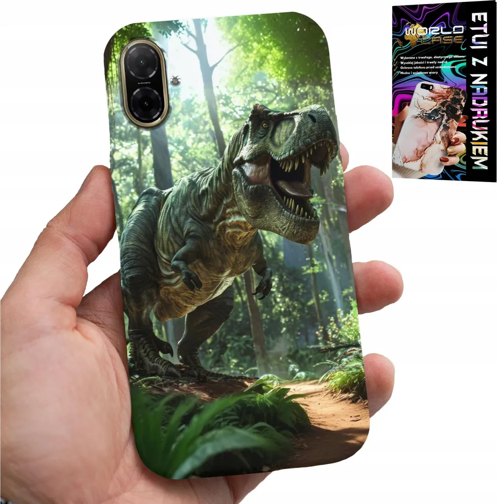 Samsung Galaxy A07 4G Custodia Dinozaur + Screen Protector Kit