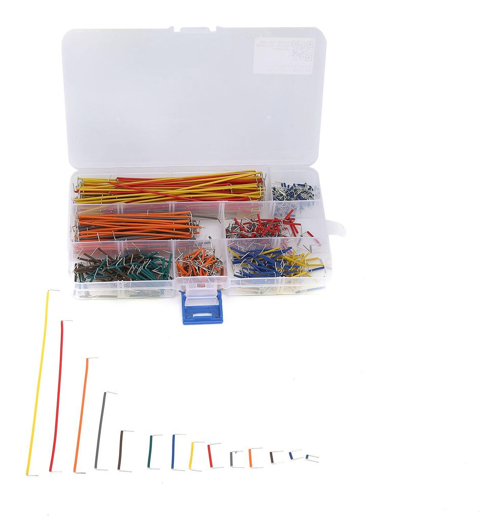 560 Stück Jumperkabel, U-förmig, farbig, Steckbrett-Leiterplatten, Erweiterungszubehör für Leiterplatten