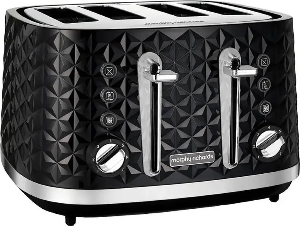 Grille-pain Design Vector Morphy Richards Noir - 4 Larges Fentes et 1800W