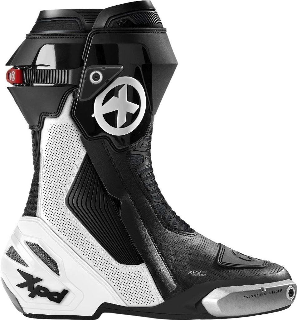 XPD XP9-S Air perforierte Motorrad Stiefel, schwarz/weiß, 39