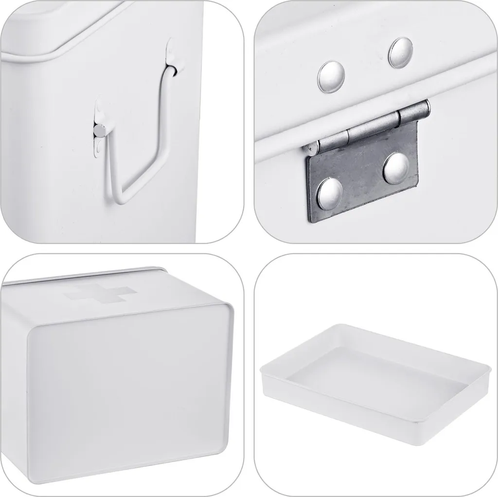Boîte de rangement médicaments 4 compartiments étanches et clips sécurisés - 6