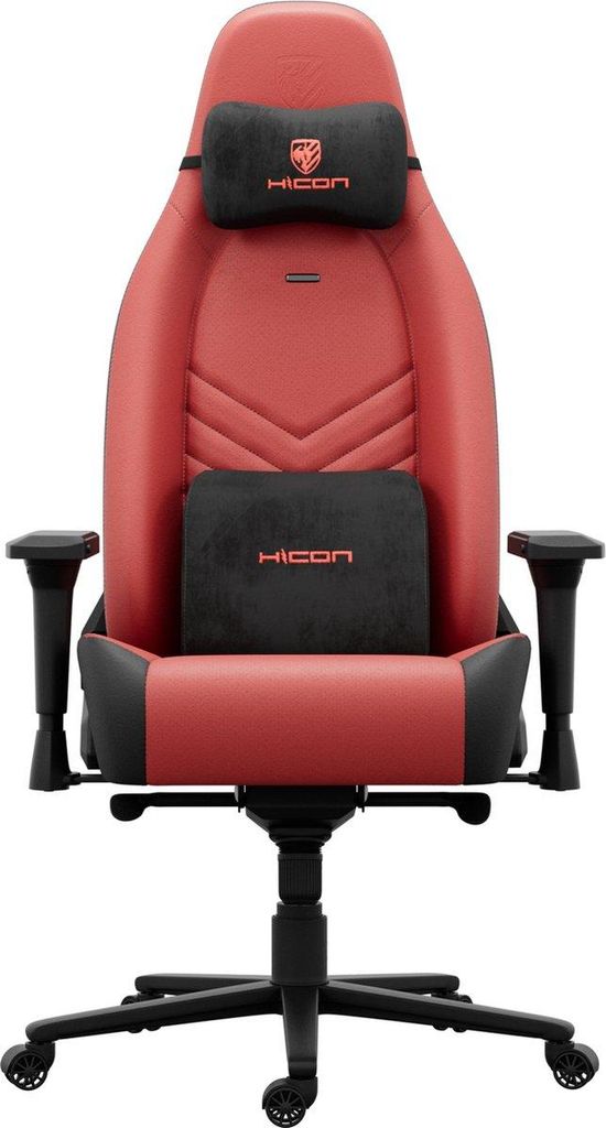 HICON Chairs – Infinity-Serie – Ergonomischer Gaming-Stuhl Maverick – Luxus-Gaming-Stuhl mit innovativer Unterstützung und hohem Komfort (Rot)