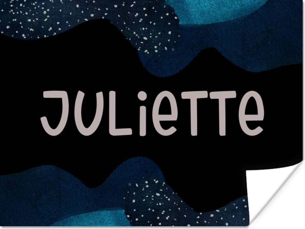 MuchoWow Poster Juliette - Pastell - Mädchen 80x60 cm - Kunst für zu Hause