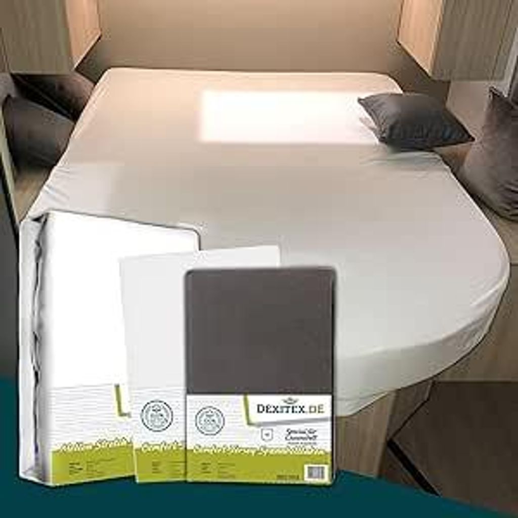 Dexitex Bettlaken Queensbett für Wohnmobil & Wohnwagen - Produktbild 