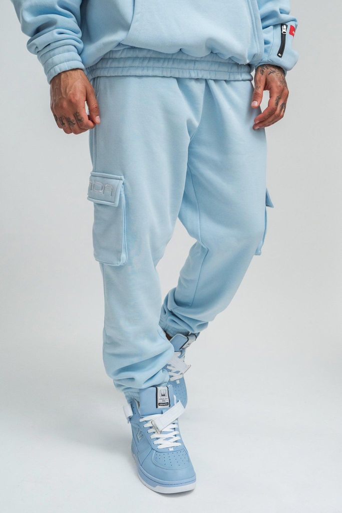 DADA Supreme Jogginghose Streetwear Cargo viele Taschen mit Logo Größe: M