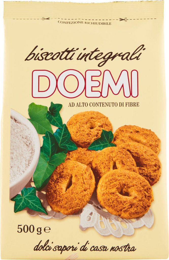 Vollkornkekse „Biscotti Integrali“ 500 g – Doemi Produktbild 