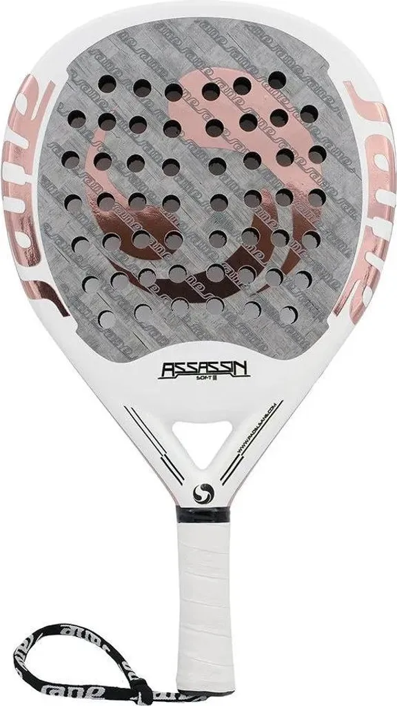 Sane Padel Assassin Soft III Argent : Raquette Souple et Ultra Stable