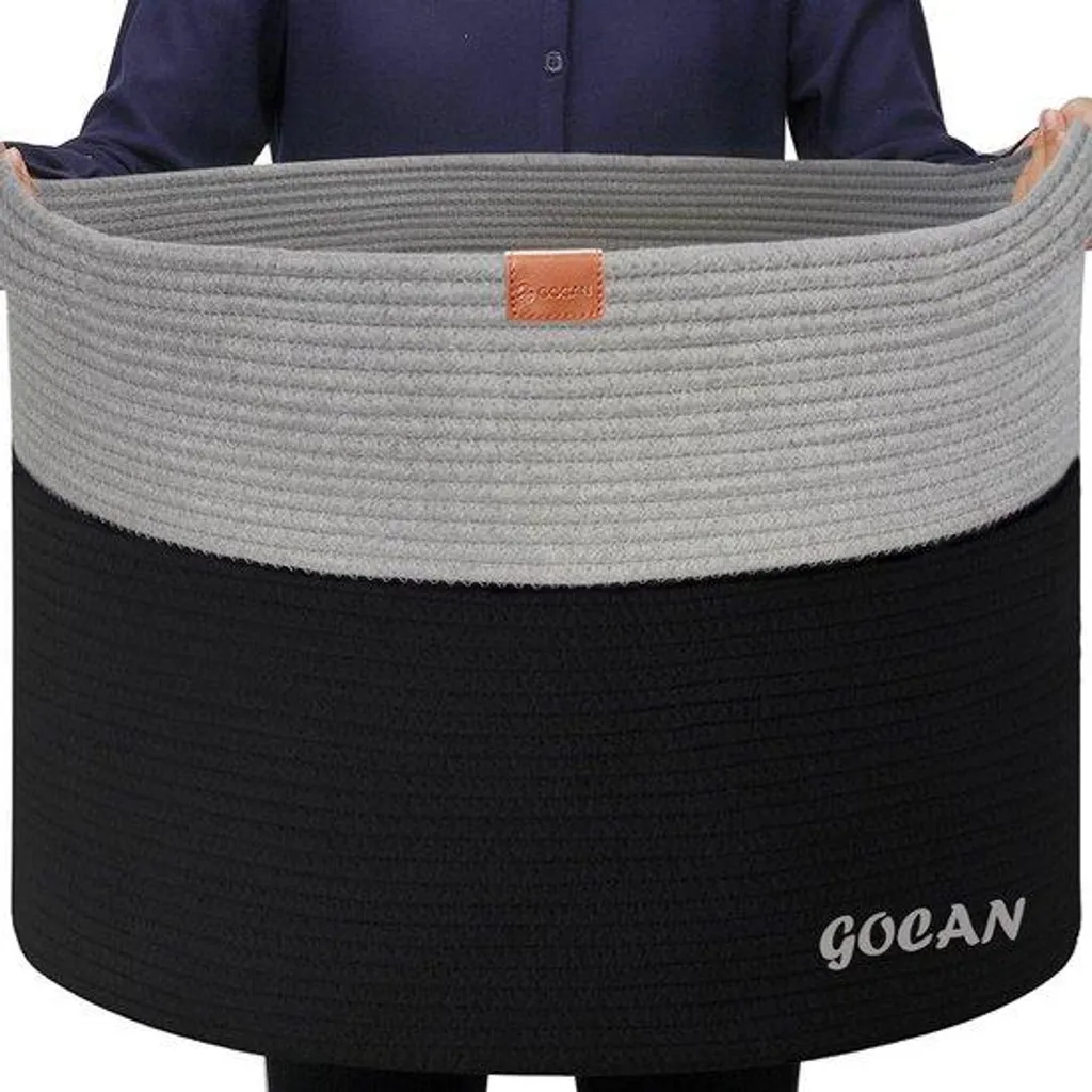 Panier à linge pour chambre d'enfant 55x35 cm rangement jouets doudou