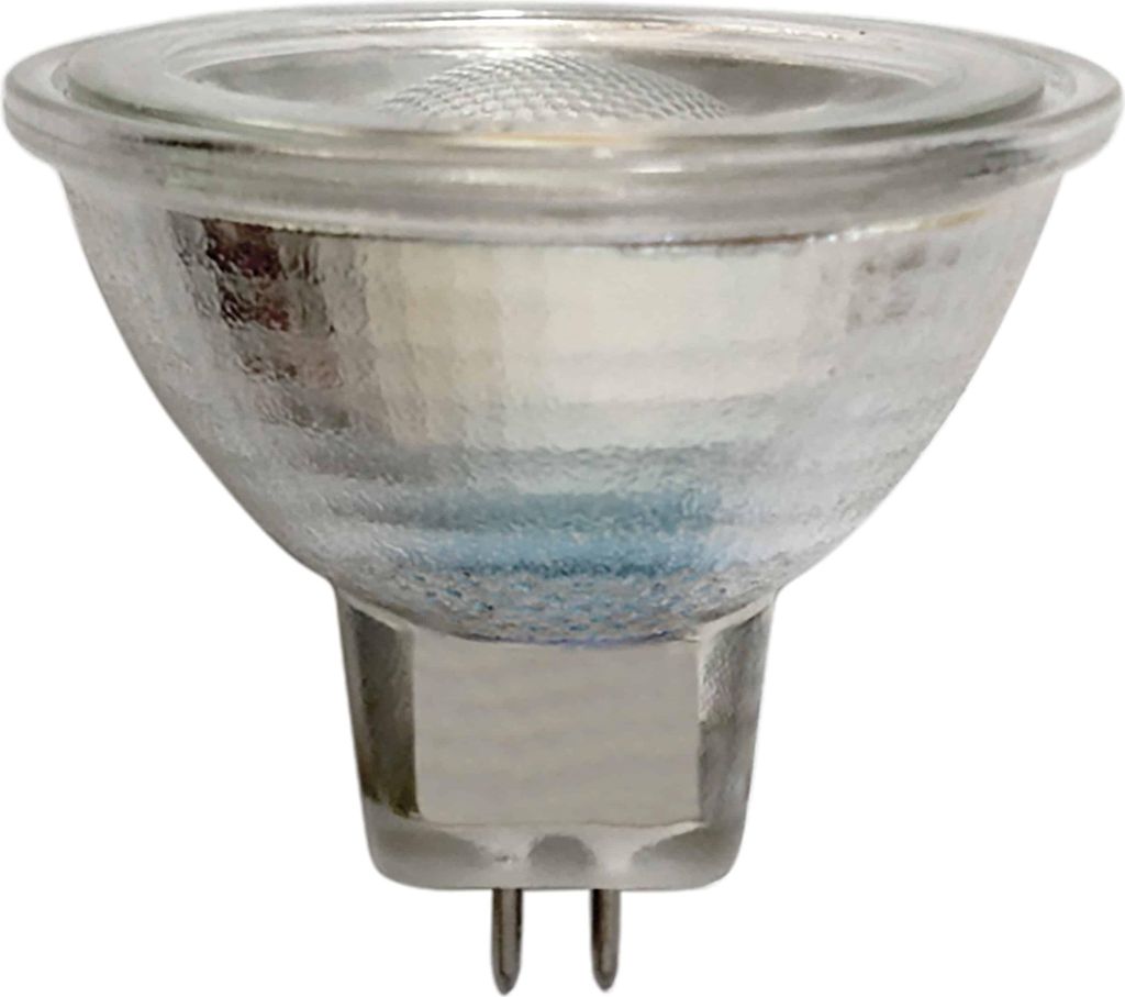 A single light bulb on a white background.