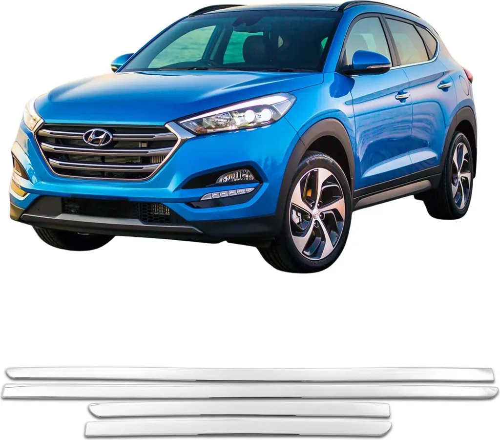 Protégez vos portières de Hyundai Tucson 2015-2018 avec l'inox chromé