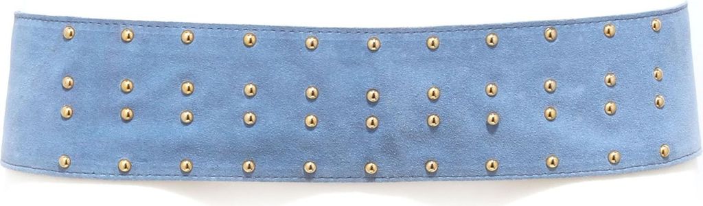 7057AB cintura donna MARELLA vintage effect suede light blue belt women