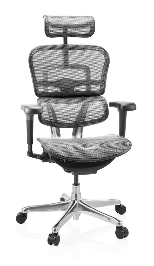 hjh OFFICE Luxus Chefsessel ERGOHUMAN ULTRA GEN2 Ergonomischer Bürostuhl mit Armlehnen (höhenverstellbar) Netzstoff Drehstuhl für Büro, Zuhause