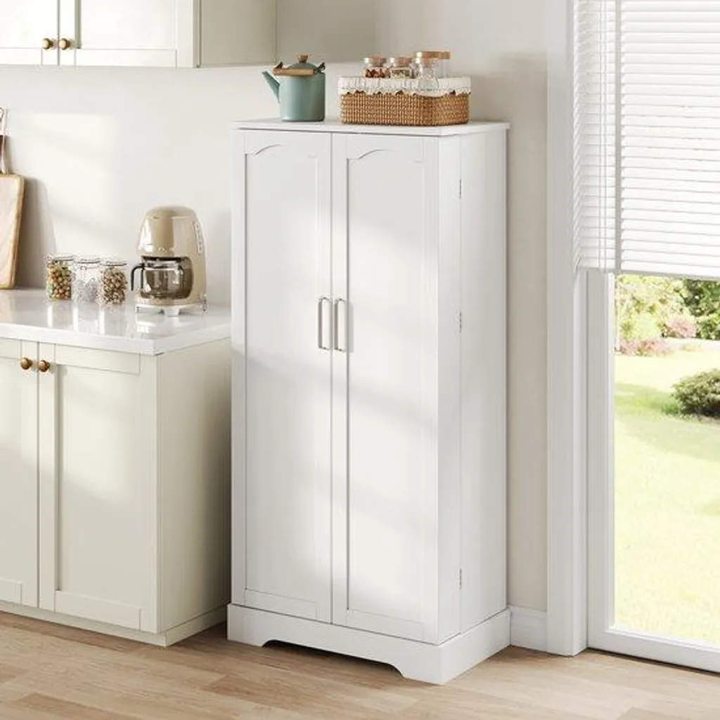 Armoire de cuisine multifonctionnelle avec LED et étagère réglable L80
