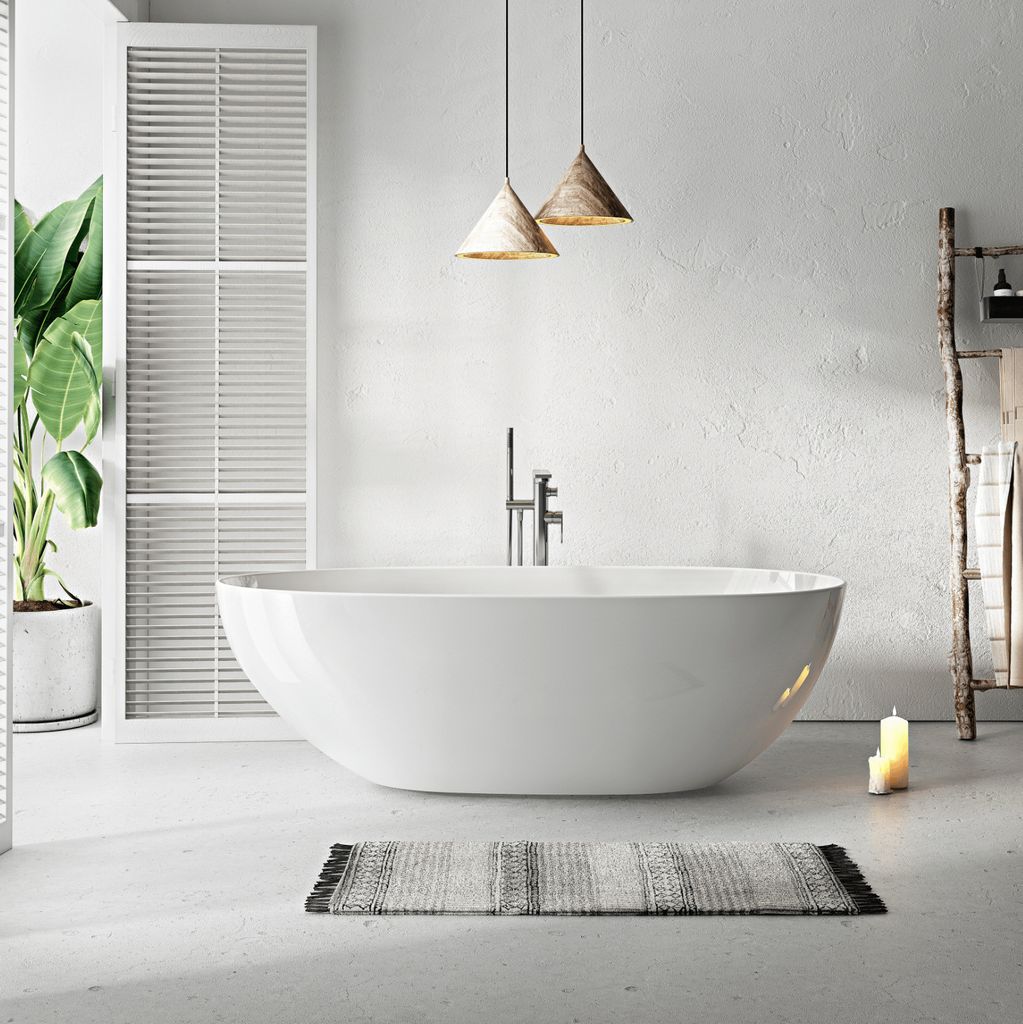 Freistehende Badewanne FLORIDA 180 cm Produktbild 