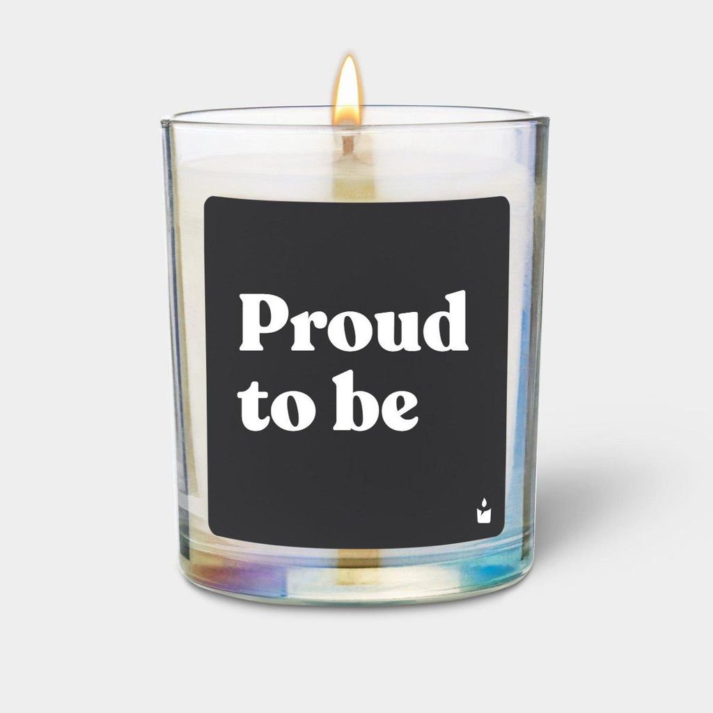 ChattyCandles Duftkerze Rainbow Flowery Proud to be