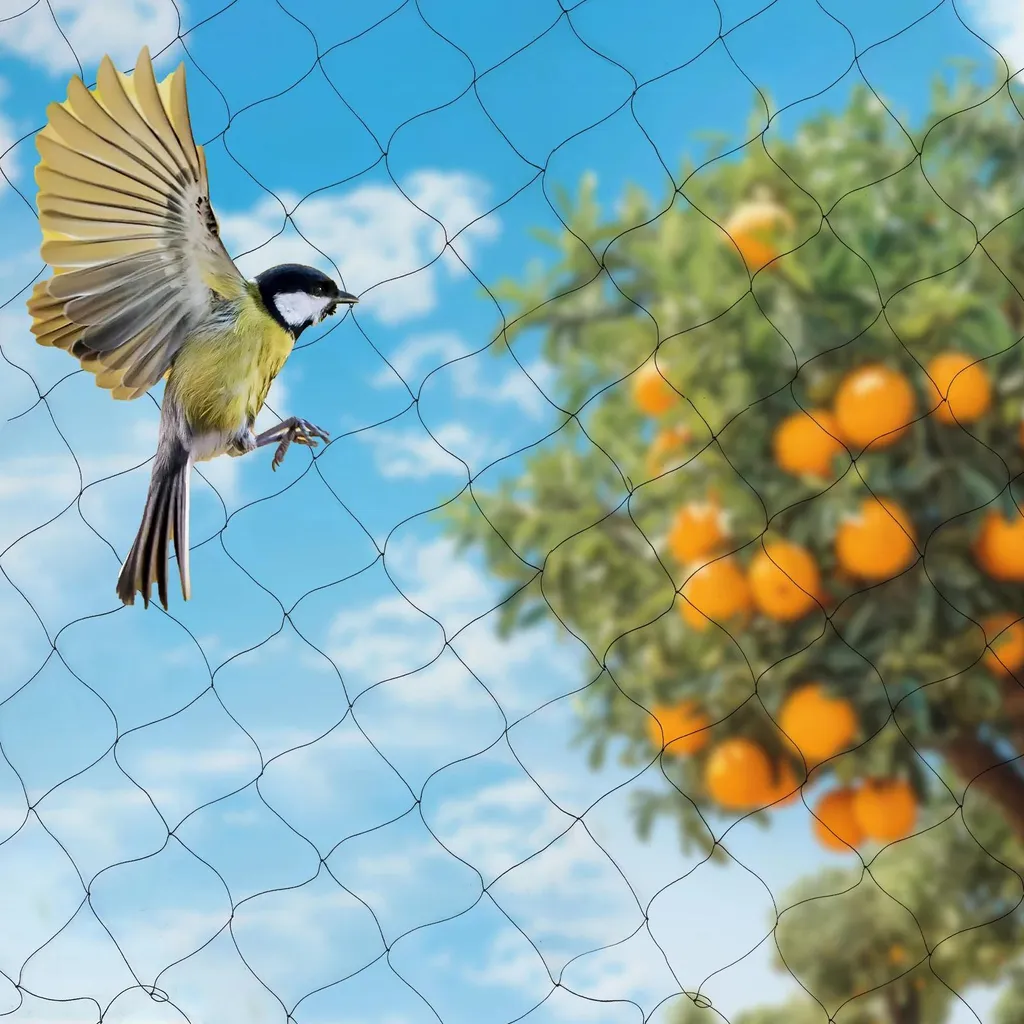 Protection des Plantes et Cultures contre Oiseaux en Filet Nylon Noir