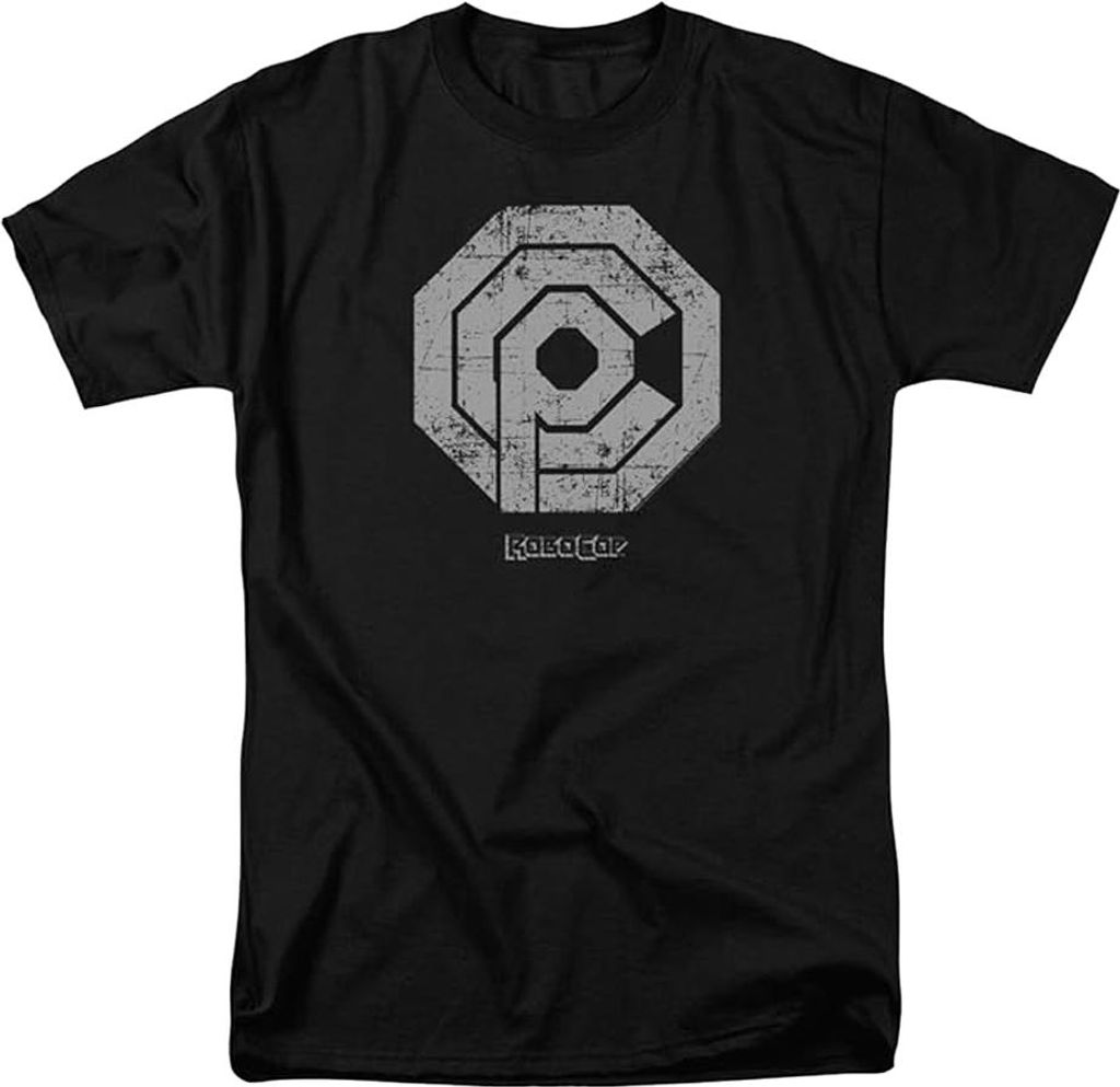 Robocop - "Ocp" T-Shirt für Herren/Damen Uni, Logo TV21681 (XXL) (Schwarz)