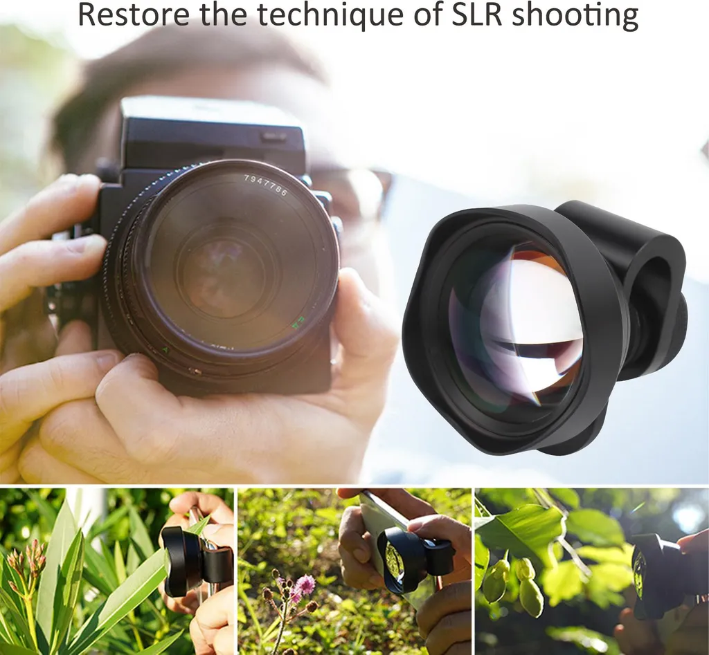 Objectif macro pour téléphone portable 75mm avec lentille externe - 3