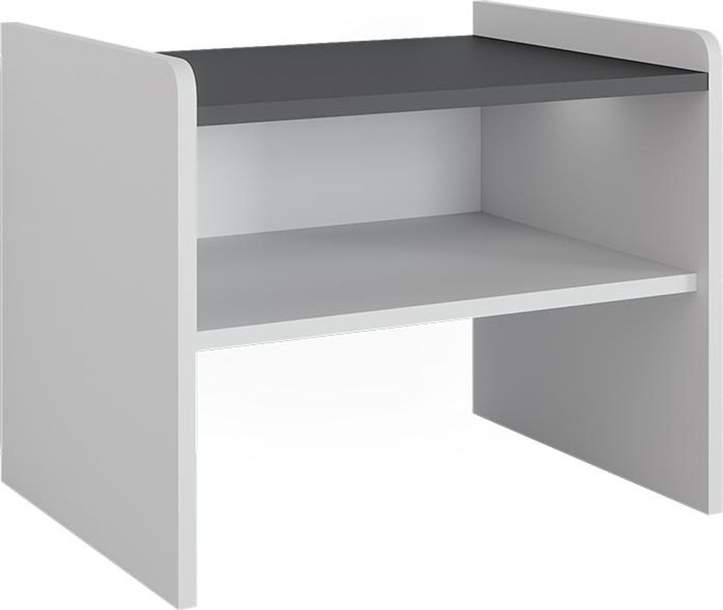 Vicco Esszimmerbank Roman, 53.5 x 41.1 cm, Weiß/Anthrazit