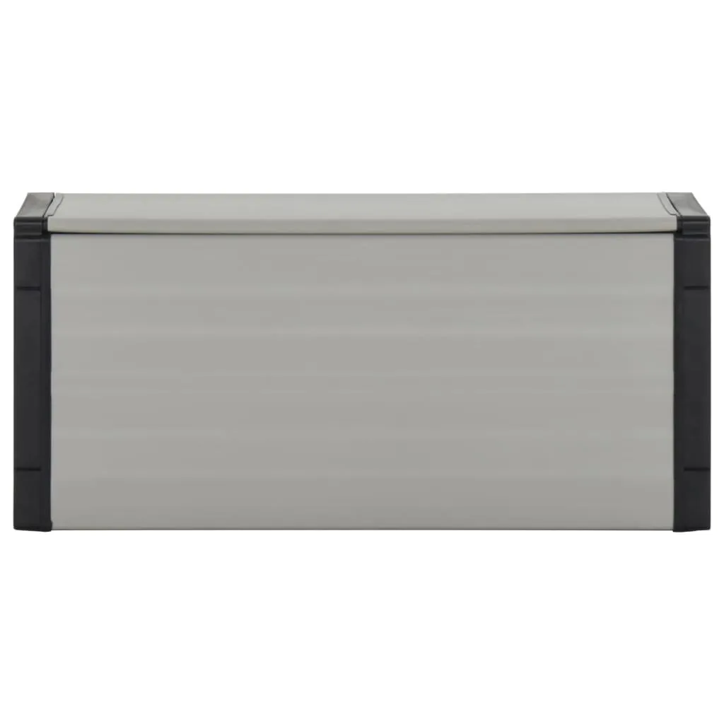 Rangement Poubelle vidaXL Gris 85x34x40 cm - Idéal Terrasse et Balcon