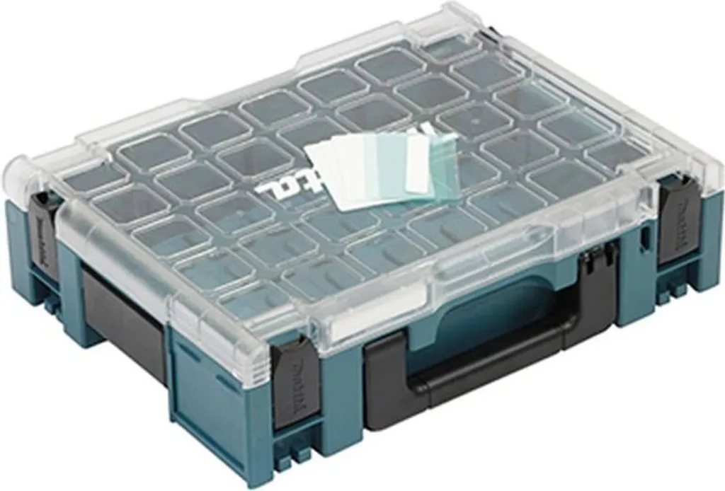 Makita MAKPAC Taille 1 Coffret d'Organisation Vide sans Inserts Bleu - 4