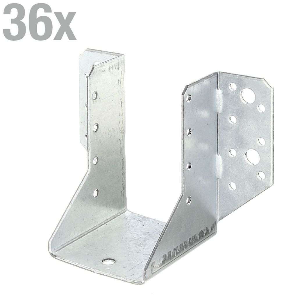 Alberts 36 x Balkenschuhe Typ A 60 x 100 mm – verzinkt, Balkenträger & Balkenhalter