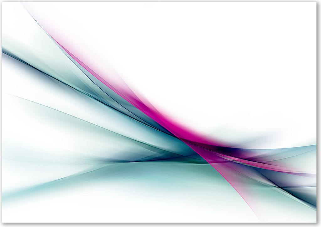 Tulup Leinwandbild - 100x70 cm - Wandkunst - Drucke auf Leinwand - Leinwanddruck - Kunst: modern & klassisch - Mehrfarbig - Abstrakte Wellen