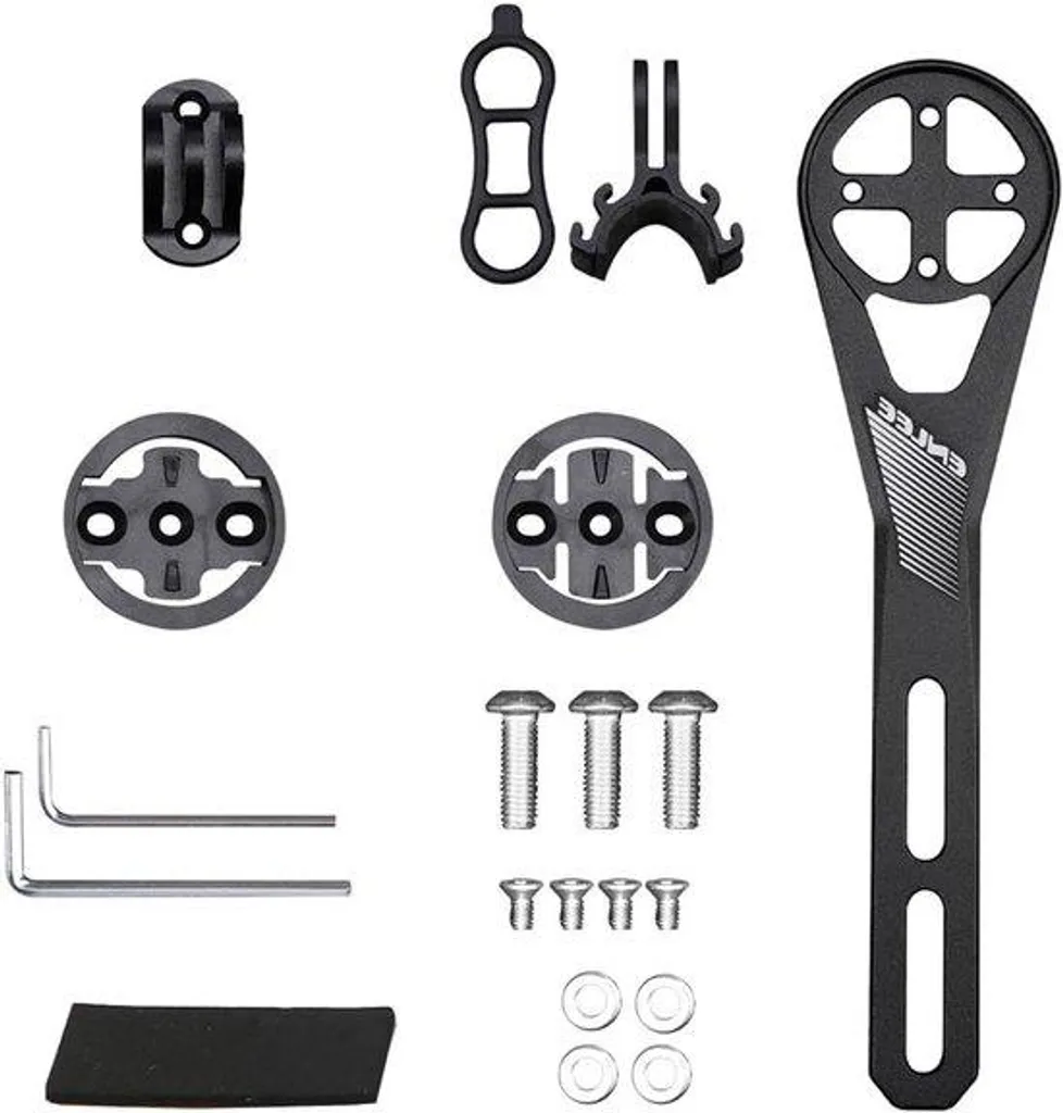 Support compteur vélo aluminium robuste avec fixation caméra d'action