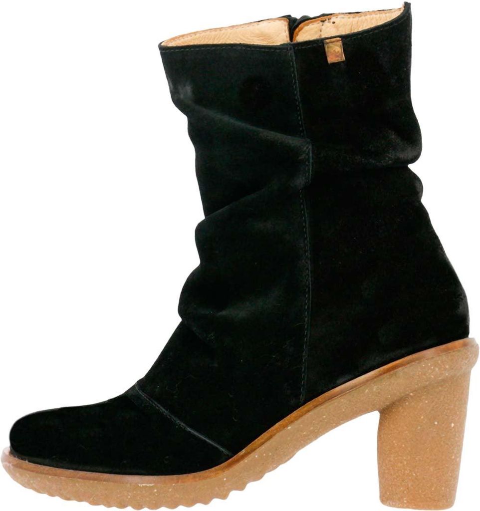 El Naturalista Stiefeletten mit Absatz Damen N5160 LUX SUEDE BLACK / TRIVIA Farbe Schwarz