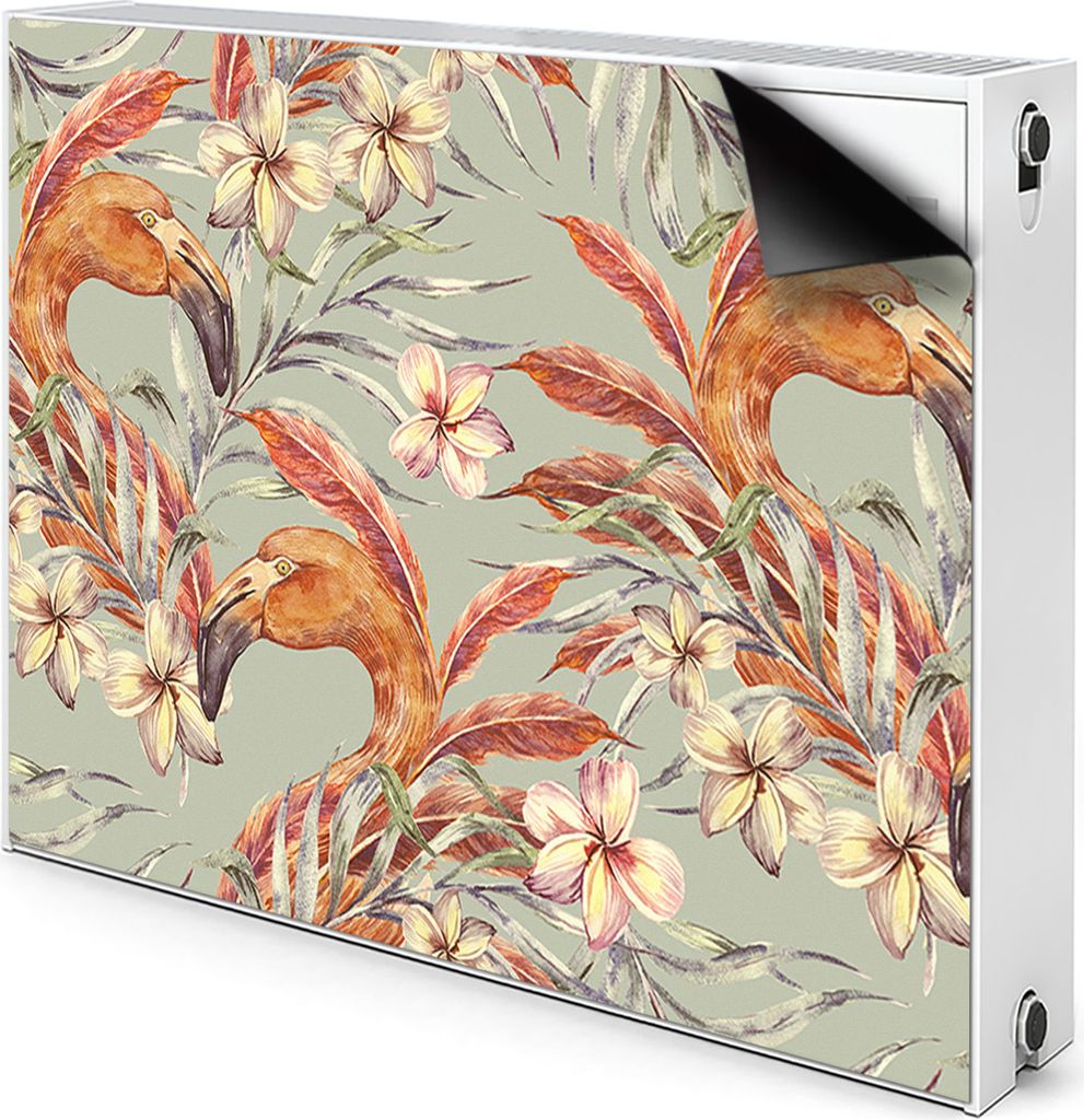 Magnet Heizkörperabdeckung Heizkörperverkleidung Verkleidung Abdeckung 100x60 cm - Bild, Flamingos