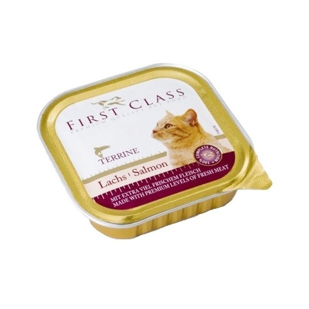 FIRST CLASS Losos paštika pro kočky 100 g Obrázek produktu 