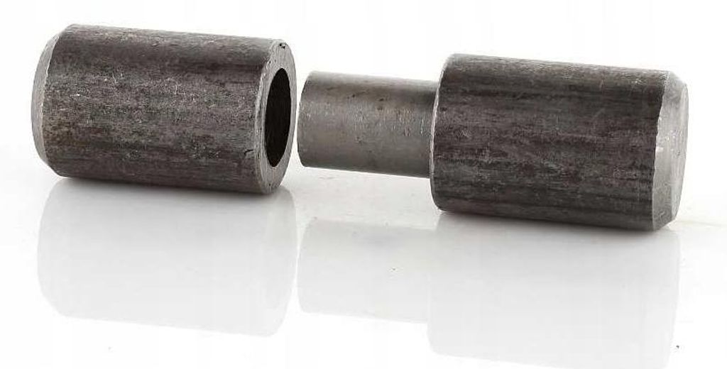 LogistSystem Gedrehte Scharnier für Türen und Flügeltore ∅14x70mm 1 Stück Anschweißscharnier