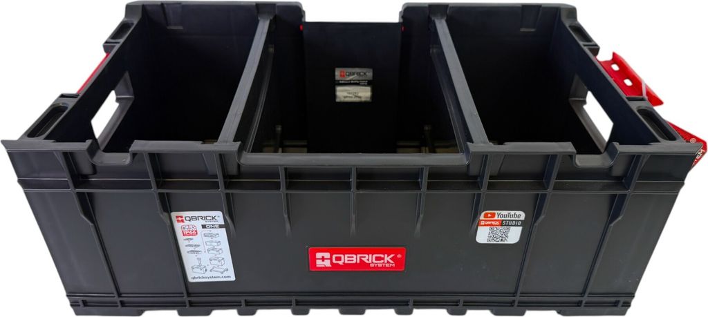 Qbrick System ONE Box 1.0 Plus Stapelbehälter 576 x 359 x 237 mm 35 l stapelbar ( alte Version ) + Trennwände