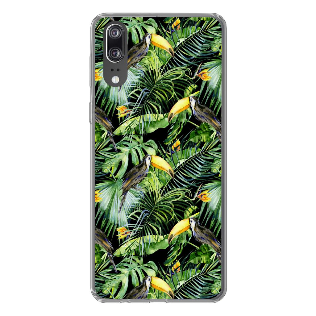 MuchoWow® Handyhülle Schutzhülle Hülle für Huawei P20 Tukan Produktbild 