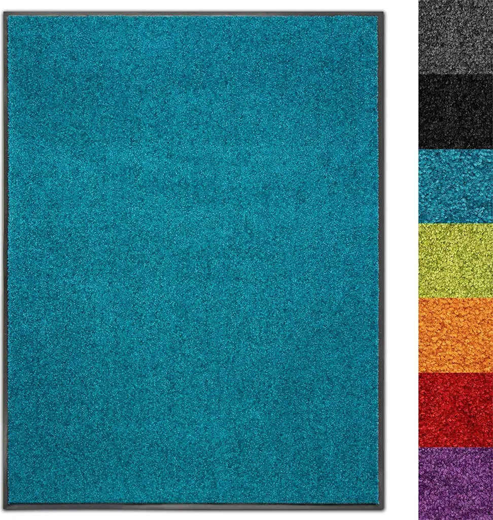 Tapis anti-saleté Use&Wash Turquoise 120x300 cm fini les traces de pas !