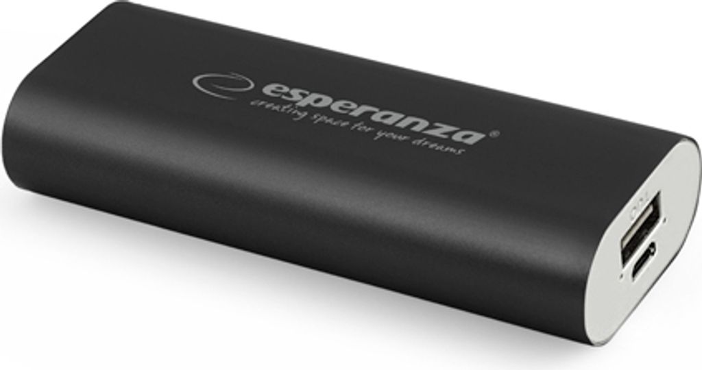 Esperanza Powerbank Hadron 4400 mAh Schwarz