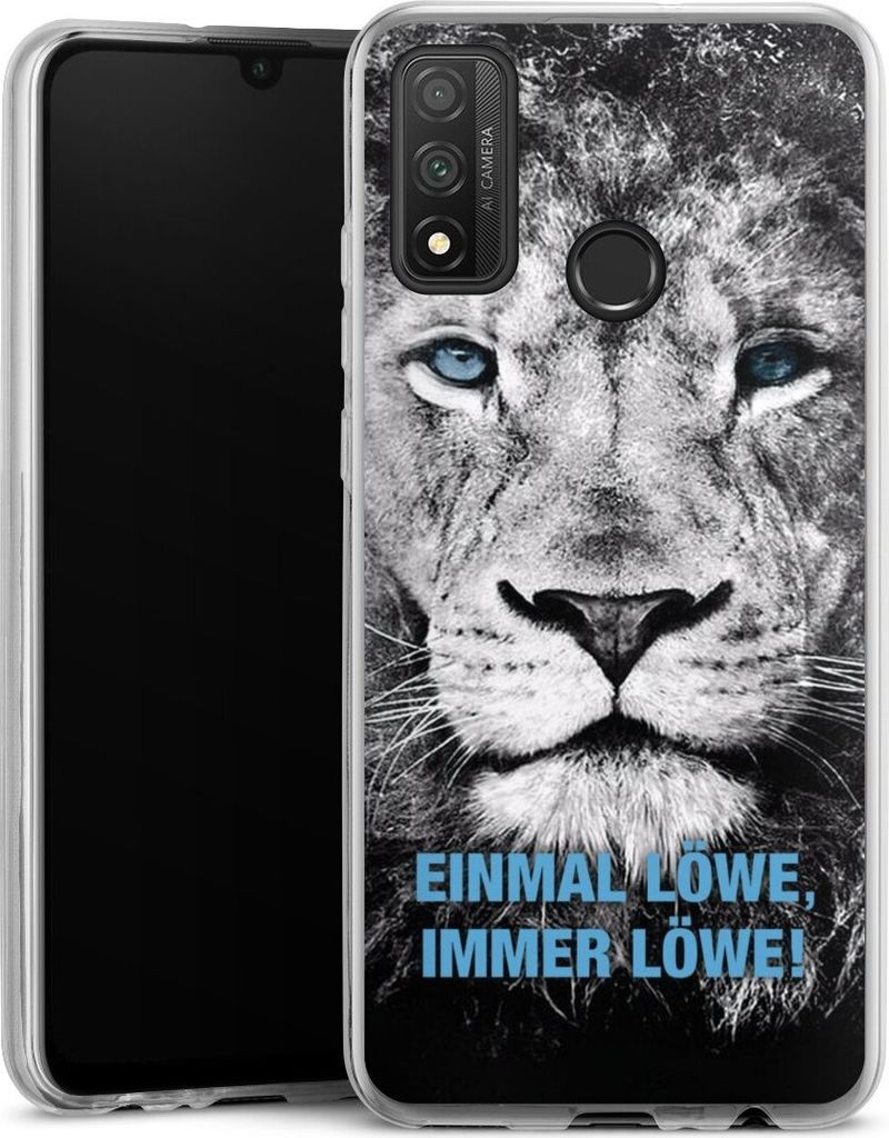 DeinDesign Slim Hülle für Huawei P Smart (2020) Silikon Case Ultra Dünn Handyhülle Löwe Offizielles Lizenzprodukt TSV 1860 München