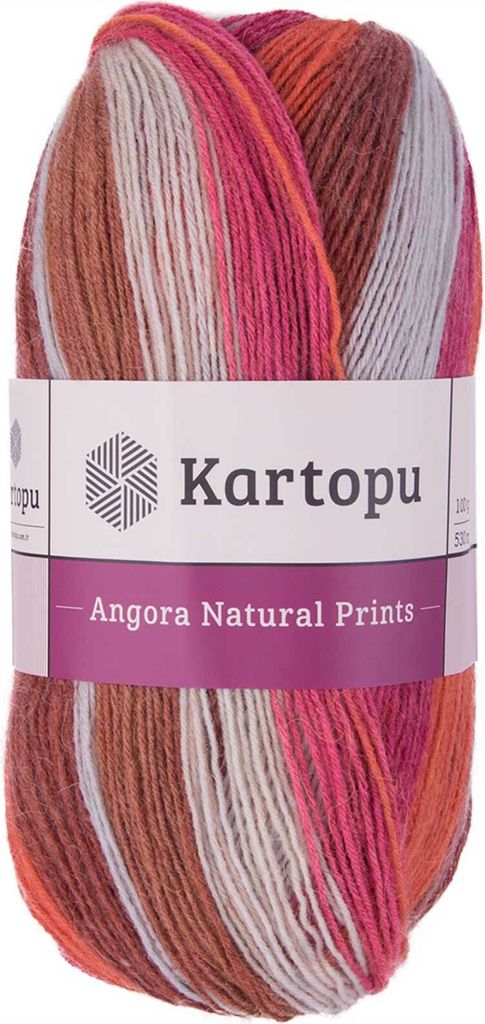 100g Strick-Häkel-Garn KARTOPU NATURAL PRINTS, Mischgarn, bitte Farbe wählen, Farbe:H1828