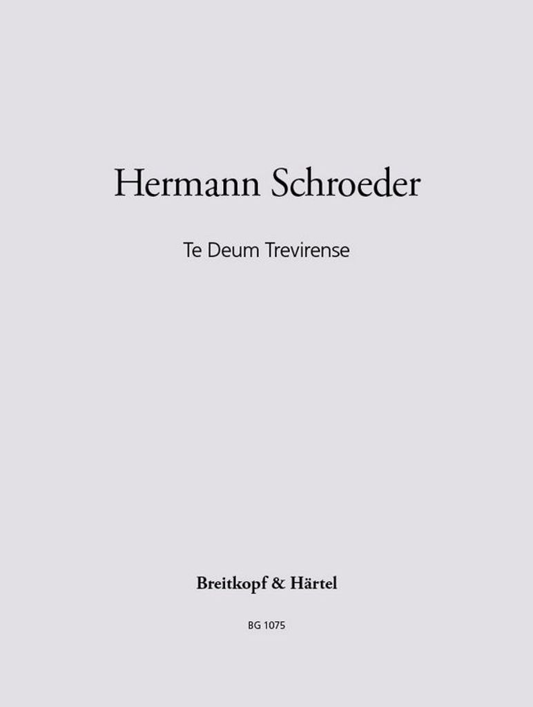 Te Deum Trevirense für Orgel