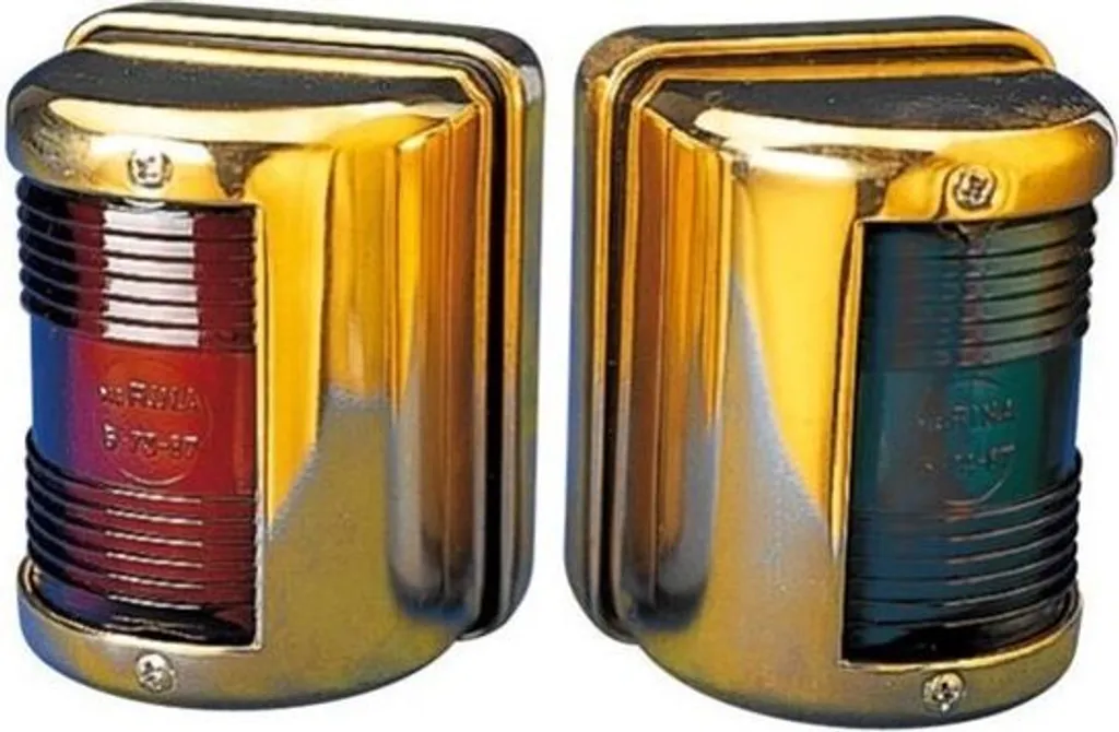 Feu de Navigation ARC Marine 12V Laiton Bâbord Tribord de Secours