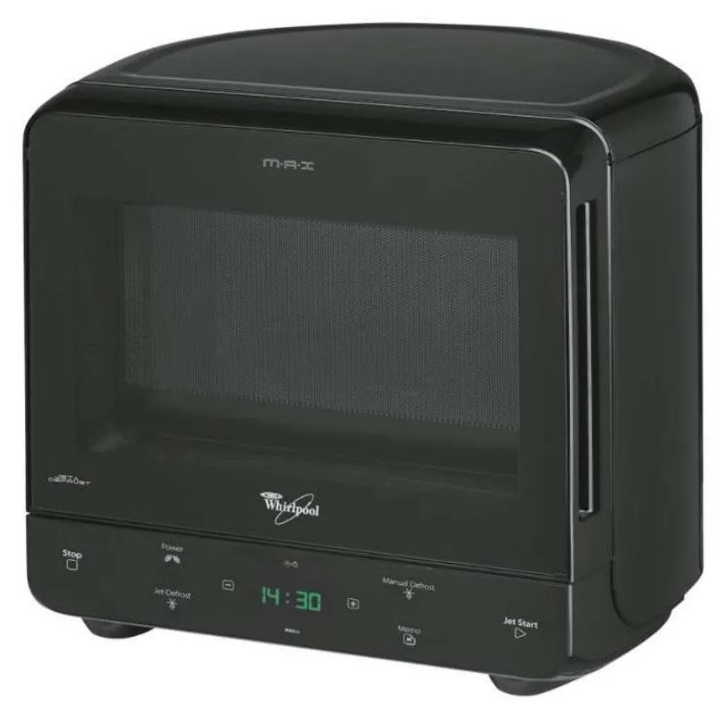 Whirlpool MAX34NB Micro-ondes Noir 13 L - Design Arrondi Compact
